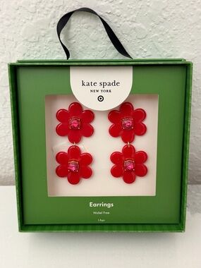 KATE SPADE double floral drop earrings by Target
